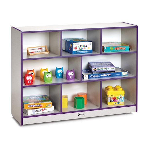 Jonti-Craft Rainbow Accents Super-Sized Single Mobile Storage Unit, Purple 2691JCWW004 - main